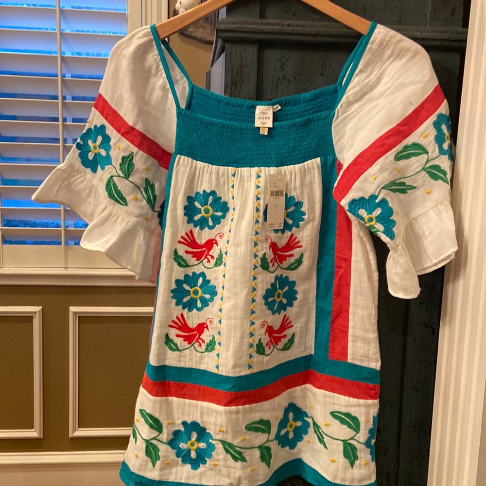 Anthropologie Mexican style shirt